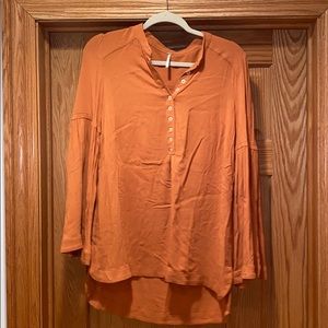 Free People Bell Sleeve Blouse